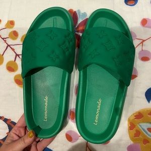Lemonade green slides.